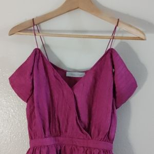 Geren Ford 100% Silk Dress Midi Size XS Plum